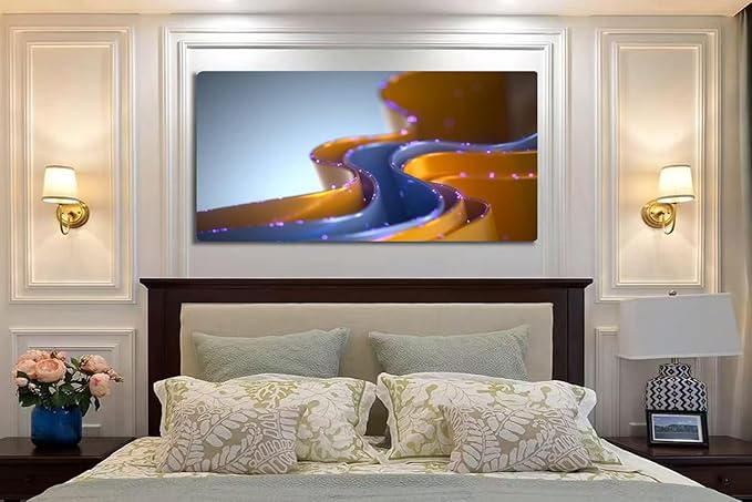Wibinuki Wall Art Wall Decor Wall Paintings Da Analytics Artificial Intelligence Da Science Transmion for Living Room Bedroom Bathroom Home Decor Can Be Hung Directly 20"x 40"