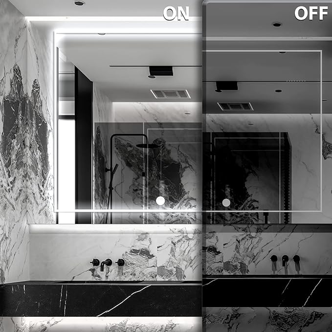 Hollywood Style Vanity Make Up Light, 10ft Ultra Bright White LED neon Light, Dimmable Touch Control Lights Strip, for Makeup Vanity Table & Bathroom Mirror, Mirror Not Included