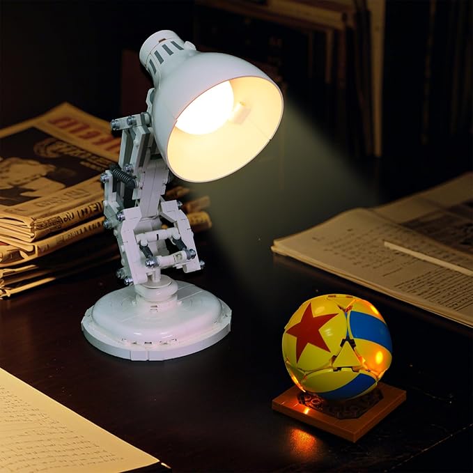 Lighting Compatible with Lego Ideas Pixar Luxo Jr. 21357, Touch Dimmer Switch Lighting Accessories for Lego Pixar Lamp(Model NOT Included)