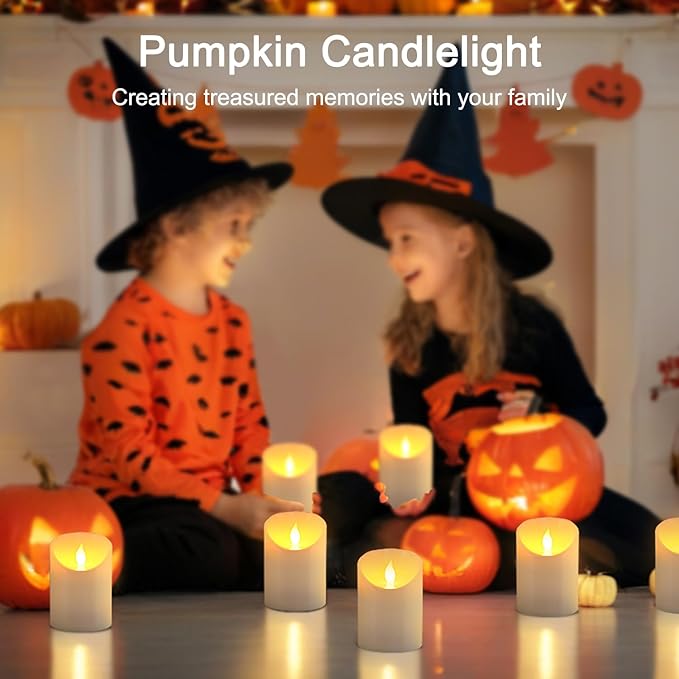 3"x4" Flickering Flameless Candles, Realistic LED Candles, Battery Operated Candles with Remote and Timers, Real Wax Electric Fake Pillar Candles for Festival Wedding Home Party Decor-2Pack