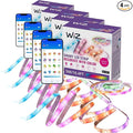 WiZ Connected 16.4 ft LED Light Strip for Your Smart Home - Flowing Multicolor LED, Color-Changing, Cuttable - Voice/App Control - Works with Google Home, Alexa and HomeKit (Pack of 4)