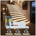 Motion Sensor Stair Lights Indoor, Smart Stair Case Lights Kit 12 Stairs 40 Inch Interior Step Lights Strip for Stairway (6000K Cool White Staircase Lighting)