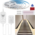 Motion Sensor Lights Indoor Plug-in LED Step Lights Strip with Power Timer Dimmer Multi-Functional Controller for Stairway Kitchen Cabinet Bedroom Corridor Washroom Counter Shelf Showcase