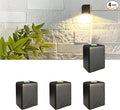 COLOER Brass Modern Wall Sconces, 12V Low Voltage LED Deck Lights Outdoor, Wall Light for Indoor/Outdoor,Bedroom, Living Room, Hallway (4-Pack)