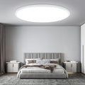 Brightever 15 Inch Large Flush Mount Ceiling Light Fixtures, 3800LM 3000W Equivalent, 2700K-6500K Selectable, 0.67 Inch Extremely Thin 30W Modern Dimmable Flat LED Ceiling Lights for Bedroom, 1 Pack