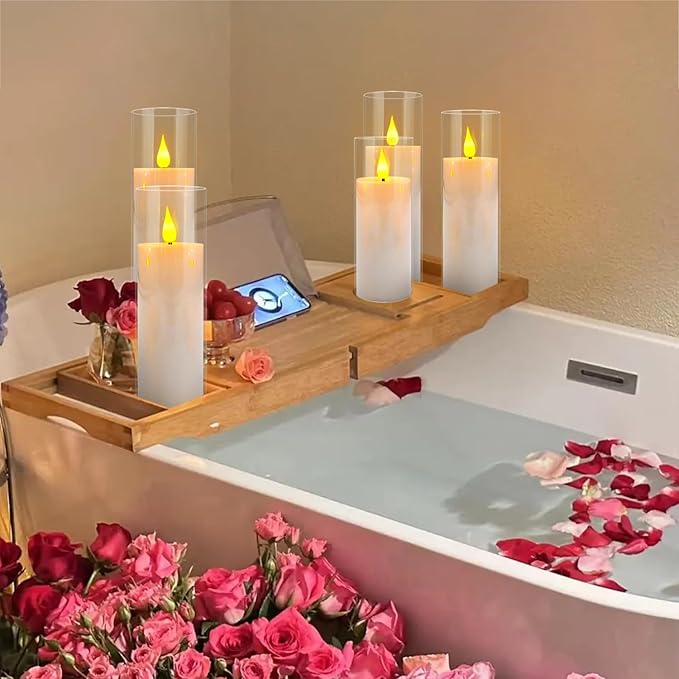 12-Pack White Acrylic Flameless LED Candle Set with Timer Remote Control—Ideal for Home Decor, Valentine's Day, Weddings, and Holiday Celebrations.