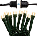 Magnetic String Lights - 60ft LED Fairy Lights with Quick Connect - Indoor Plug in - Warm & Bright White - Dorm Room Decorations