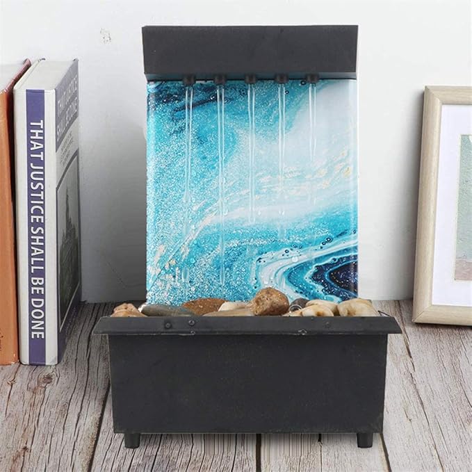 LED Light Home Office ABS Plastic Decoration Meditation Fountain