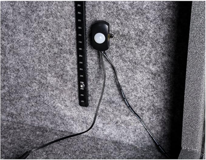 RHINO SAFE CO. Ultra Bright LED Light Kit, 9-15" Self-Adhesive Wands with 18 LED Lights Each, Motion Sensor Activated, Fits Ironworks, Rhino, Kodiak and Bighorn Safes