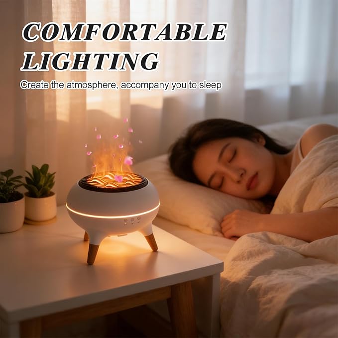Essential Oil Diffuser 350ml, Essential Oils Large Room, Ultrasonic Aroma Diffuser with Remote Control,Timer, 7Colors Light Humidifier for Bedroom Home Office Hotel(White)
