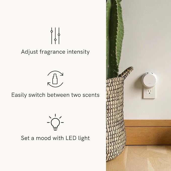 Pura - Smart Home Fragrance Device Starter Set - Pura 4 - Scent Diffuser for Home - Includes Fragrance Aroma Diffuser - Square Box, Winter Noir and Cranberry Fizz Scent Refills