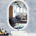 16" X 24" Backlit Oval Bathroom Vanity Mirror with Lights Oval Lighted Mirror for Bathroom Anti Fog 3 Color Dimmable Wall Mounted Frameless Backlit Light up Smart Ovals LED Bathroom Mirrors