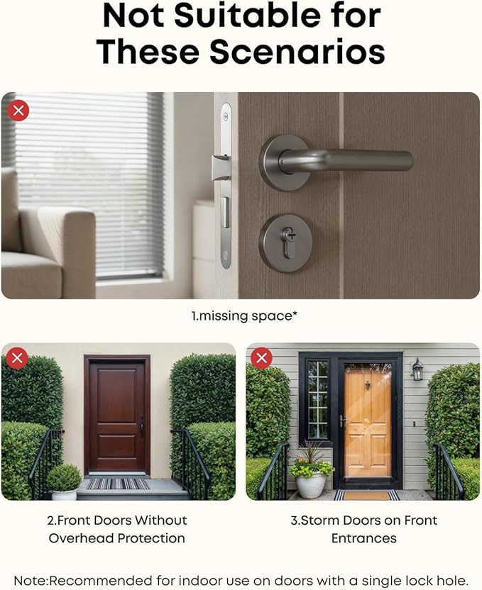 eufy Security Smart Lock FamiLock C32, Fingerprint Keyless Entry Door Lock with Handle for Interior Doors, Built-in Wi-Fi (2.4 GHz Only), App Control, Auto Lock, 4 AA Batteries, Alexa/Google