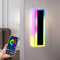 ASLONG 1PC 12In LED RGBW Wall Light with APP Control, IP66 Waterproof Smart RGB LED Wall Mount Lighting Fixture, Color Changing Ambient Light Exterior Wall Sconce for Outdoor Indoor Room Decor (1Pack)