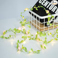 Vigdur 2 Packs Vine Lights - Tiny Leaf Ivy String Lights with 48 Cherry Blossom Lights Battery Powered Waterproof Fairy Light Indoor Outdoor for Bedroom Party Garden Wall Décor St. Patrick's Day