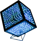 Infinity Hyper Cube LED Light LED Controller with Stand & Controller, Built-in 10 Mode Children Lamp - Cool & Creative Multicolor Decorative Mirror Art Desk Night Light (4Inchs Without APP)