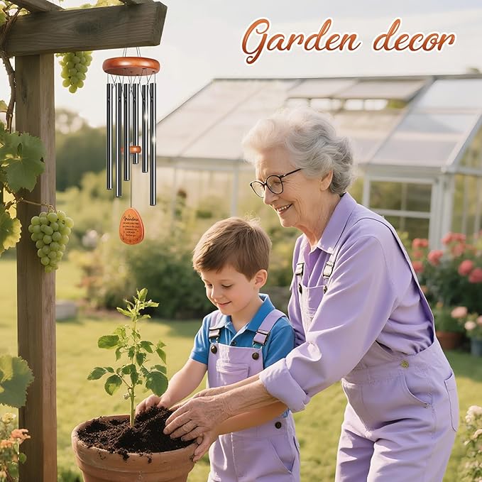 Gifts for Grandma Women, Wind Chimes for Outside 26" Inches, Winzwon Memorial Sympathy Wind Chimes, Garden Patio Balcony Yard Decor, House Warming Gifts for New Home