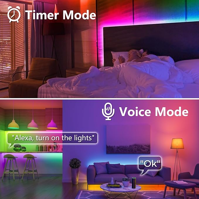 Addressable COB RGB+IC Led Strip Lights 24V, 10mm Width RGBW Multicolor COB Led Light Strip with Remote, APP Control, Music Sync, 784 LEDs/m,16.4FT Flexible Smart WiFi LED for Bedroom, TV Light