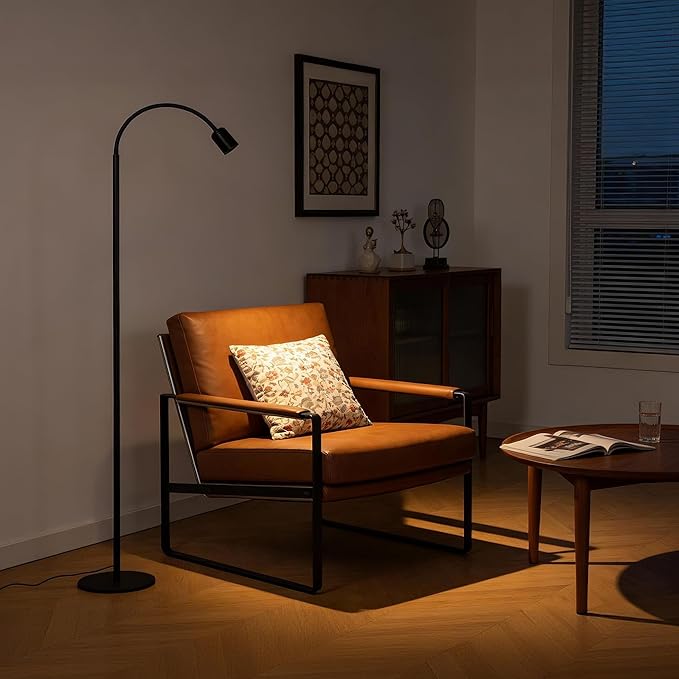 Aisilan LED Floor Lamp with Remote Control, Dimmable Standing Reading Lamp, Touch Control, Adjustable Color Temperature & Brightness, Modern Floor Lamps for Living Room Bedroom Office