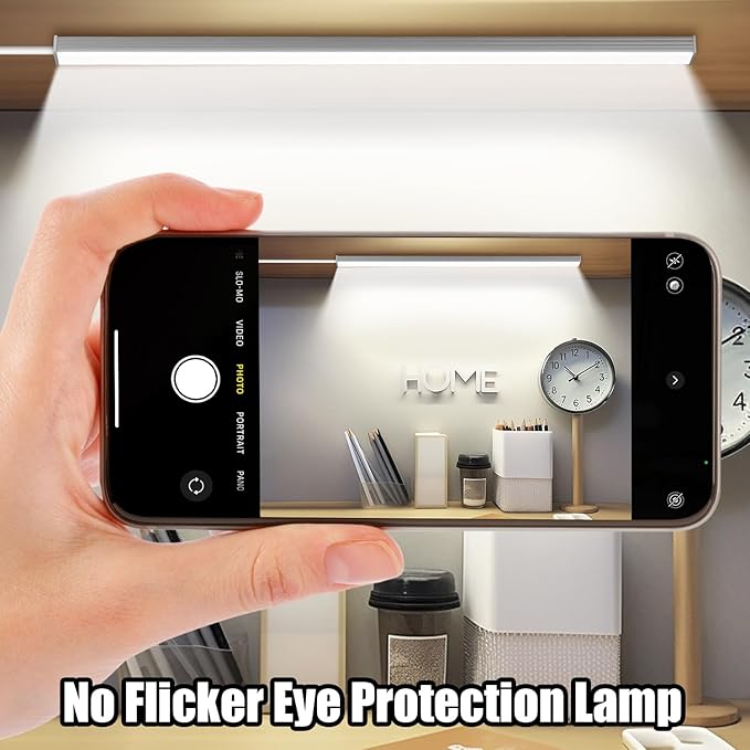 Under Cabinet Lights, 12 Inch Plug in Under Cabinet Lighting, LED Closet Lights, 6000K Cool White Light, Ultra Thin Dimmable Light Bar, Suitable for Kitchen Desk Closet Workbench