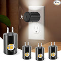 LED Motion Sensor Night Lights,Plug-in Motion Activated Night Light,5000K Daylight,Bedroom, Hallway,Bedroom,Kitchen, Stairways, Non-Dimmable,4 Pack