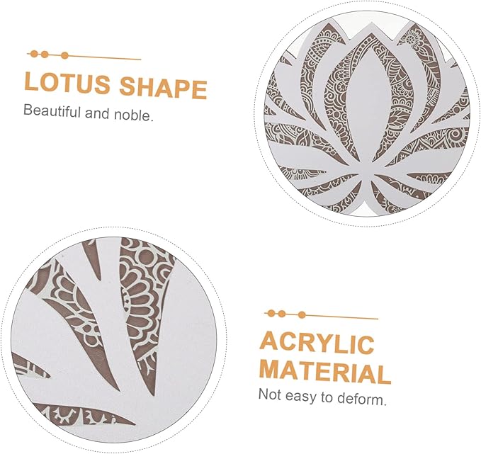 Homoyoyo Lotus Flower Atmosphere Light LED Decorative Night Lamp for Bedroom Yoga and Dance Room Calming Desktop Light with Chic Design for Personal Home Decor