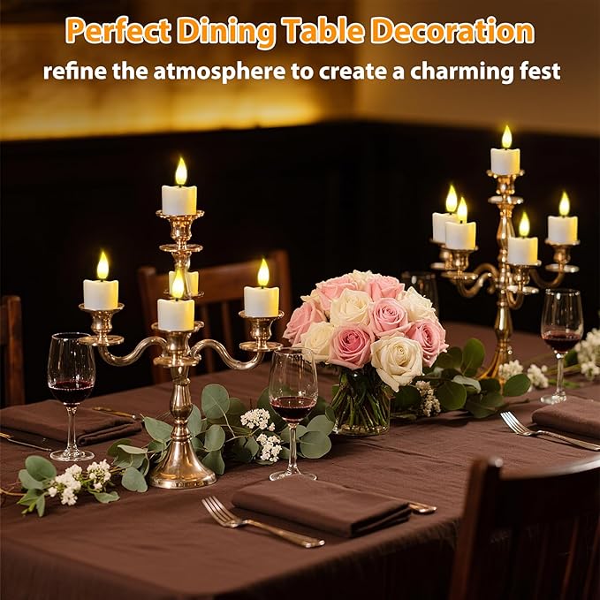 Rechargeable Flickering Flameless Tea Lights, 16 Pcs Fake Electric Remote Control Candles with Timer, Safe & Realistic Flame Effect LED Candles for Party, Wedding, Aniversary, Easter Decor