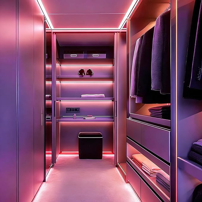 COB LED Strip Lights Pink 3.28ft, 5V Dimmable LED Light Strip, Flexible USB Light Strip for Cabinet, TV Backlighting, Bedroom, Kitchen, Home DIY Lighting