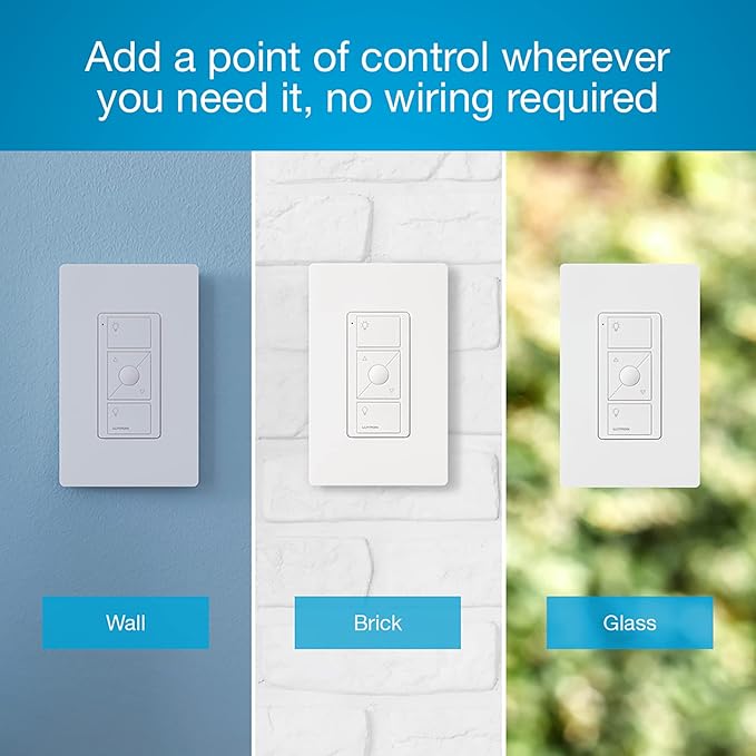 Lutron Caseta Smart Plug Start Kit for Lamps, Plug-in Lamp Dimmer Switch with Smart Bridge and Pico Remote, Compatible with Alexa, Apple HomeKit, and The Google Assistant, P-BDG-PKG1P, White