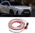 HAOBO Car Hood Light Strip, LED Strip Lights for Cars, 70 Inch 12V Flexible Waterproof Daytime Running Lights, Universal Engine Cover Decoration Accessories Dynamic LED Hood Strip Light Fit Most Cars