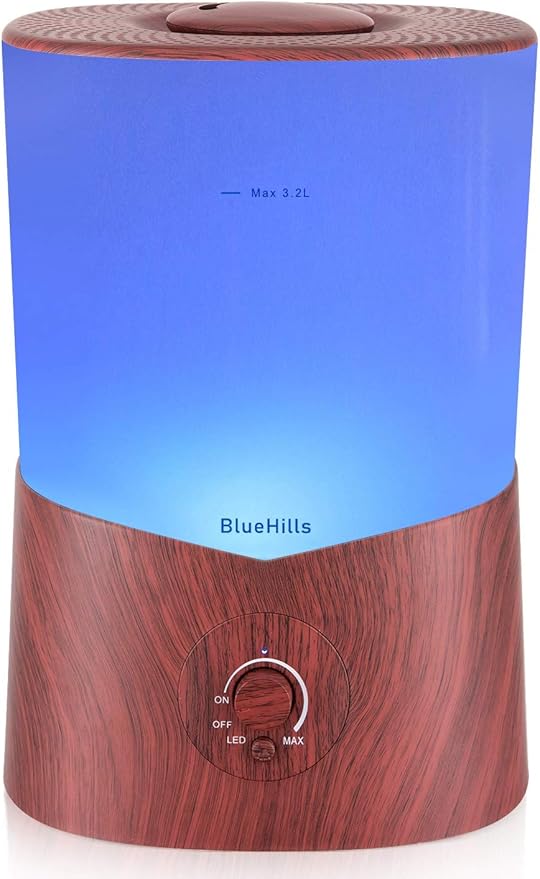 BlueHills Premium Set of Two Large 2000 ML and 3000 ML XL Essential Oil Diffusers Humidifier Combo for Large Room Home with Décor LED Lights Great Gift – Value Pack of Dark Wood Grain.
