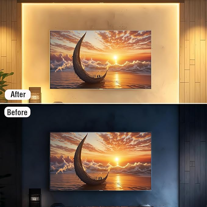 LED Strip Lights, 6ft Warm White COB Light Strip, USB Powered Dimmable 2700K, CRI92+, Flexible Cuttable for TV Backlight, Cabinet, Bedroom