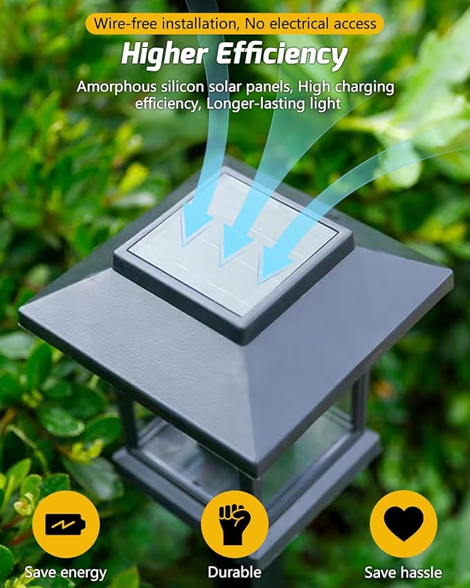 Albelt Solar Pathyway Lights Outdoor, 8 Pack Waterproof Solar Garden Lights with Auto On/Off, Landscape Lighting for Garden, Yard, Pathway, Patio, Driveway Decor