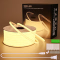 AC 110V COB LED Strip Lights 98.4ft, 3000K Warm White LED Rope Light Outdoor Waterproof, 10W/M CRI 90+ Flexible Cuttable, for Bedroom, Living Room, Garden, Commercial, House