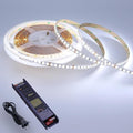 24V LED Strip Light Kit 32.8ft, 6000K Cool White Cuttable Flexible LED Tape Lights, SMD 2835 150W with Power Supply for Bedroom, Commercial, Kitchen, Living Room Ceiling