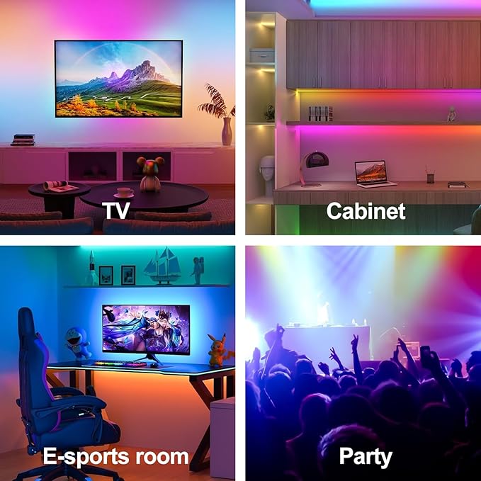 RGB Remote Controller, 24 Key IR Wireless Remote Control for 5050 3528 2835 RGB LED Strip Lights, DC 5V/12V/24V 4-Pin Dimmable Controller with 20 Colors 5 Modes for Home, Gaming, Party, Decor