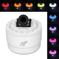 Essential Oil Diffuser Humidifier 200ml Quiet Volcano Cool Mist Humidifier Aromatherapy Diffuser with 7 Colors Light for Bedroom Office (White)