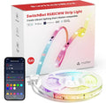 SwitchBot LED Strip Light 5M Work with Alexa, 72 LEDs/m, Matter LED Lights Compatible with Apple Home, Google Home, 16 Million Colors, Music Sync, DIY Color Changing RGB Lights for Bedroom, Party, TV