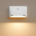 uuffoo Rechargeable Motion Sensor Wall Light, Magnetic Linkage Multi-Sensor Stair Lights with 3 Brightness Levels, Wireless Battery Operated Indoor Wall Lamp for Closet Bedroom Hallway(White)