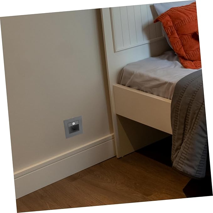 Cabilock Motion Sensor LED Stair Lights Warm White Recessed Step Lights for Indoor Stairs Aisles and Hallways Soft Lighting Easy Installation for Home Use