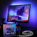 Gaming Lighting Sync Backlight 16 Million Color USB Powered RGB IC LED Strip for Gaming Room Decor, Smart LED Lights for Monitors With Color (for 27" PC)
