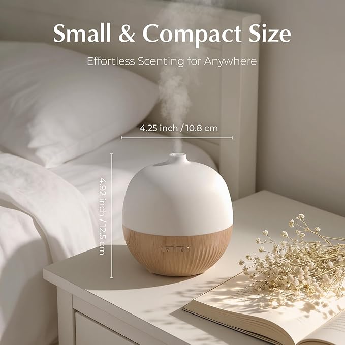 ARVIDSSON Essential Oil Diffuser 2 Pack, 100ml Aromatherapy Diffuser with Mood Light, Ultrasonic Oil Diffusers for Home, Small Diffuser for Essential Oils, Gift for Women
