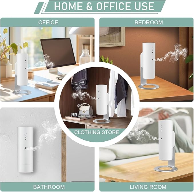 Waterless Diffuser for Essential Oils, Smart Aroma Diffuser for Home, 130ml/1000 Sq. Ft Scent Air Machine, Bluetooth Aromatherapy Diffuser for Office, Spa, Bedroom, Bathroom