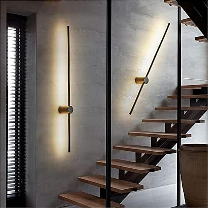 Living Room Minimalist Background Wall Decoration Bedroom Bedside Linear LED Lamp Ceiling Light