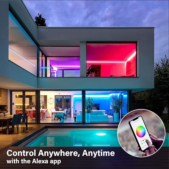 Sengled Smart LED Strip Lights, 9.84ft Wi-Fi LED Lights Work with Alexa and Google Home, 16 Million Colors, RGB, Music Sync, Adjustable Length, 25,000 Hours Life, Multi-Mode Support for Game, Movie