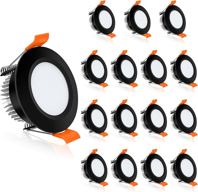 YGS-Tech 2 Inch LED Recessed Lighting, Dimmable Downlight 3W(35W Halogen Equivalent), CRI80, 3000K Warm White Ceiling Light with LED Driver(16 Pack)