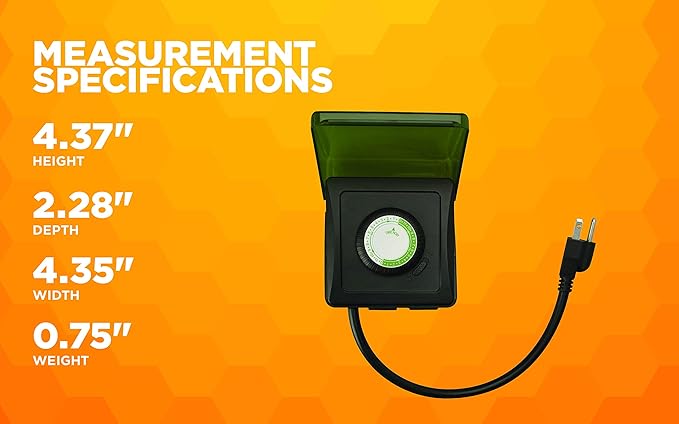 Woods 50012WD Outdoor 24-Hour Heavy Duty Mechanical Plug-in Timer, 2 Grounded Outlets (Pack of 6)