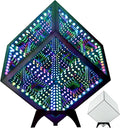 RGB Infinity Hyper Cube Light with APP Control - Smart Infinity Mirror Night Light, 16M Colors Music Sync, Gaming Room Decor, Mood Lighting for Bedroom Desk and Party (7 Inches)