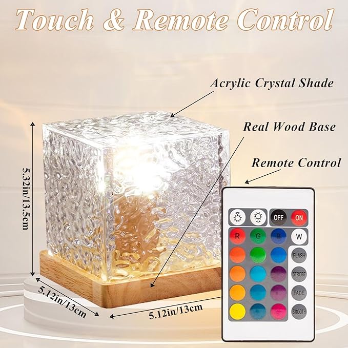 2Pack Aurora Ocean Wave Lights Projector, Cordless Rechargeable 16 Colors 4 Modes Northern Lights Dimmable Ambient Mood Lighting,Color Changing Night Light for Bedroom Shower (Large)