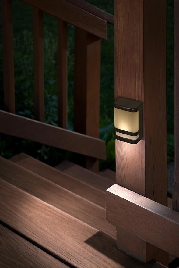 Xodus Innovations BL625-3 Motion Sensing Stair and Deck Light, LED, Battery Operated, Dusk to Dawn Sensor, 30 Seconds or 5 Minutes Brightness Setting, Indoor and Outdoor